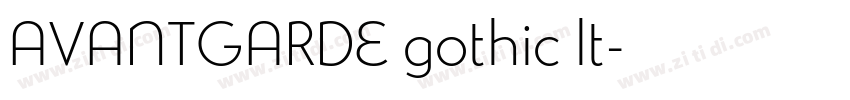 AVANTGARDE gothic lt字体转换